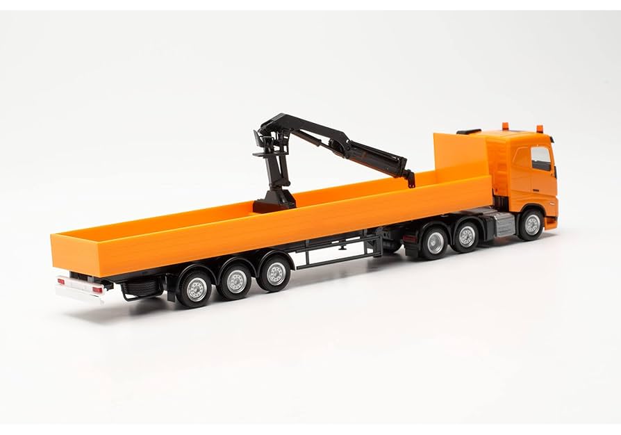 Amazon.co.jp: herpa 316088 ボルボ FH FD 2020 フラットベッド